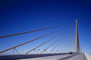 Bridge with blue sky