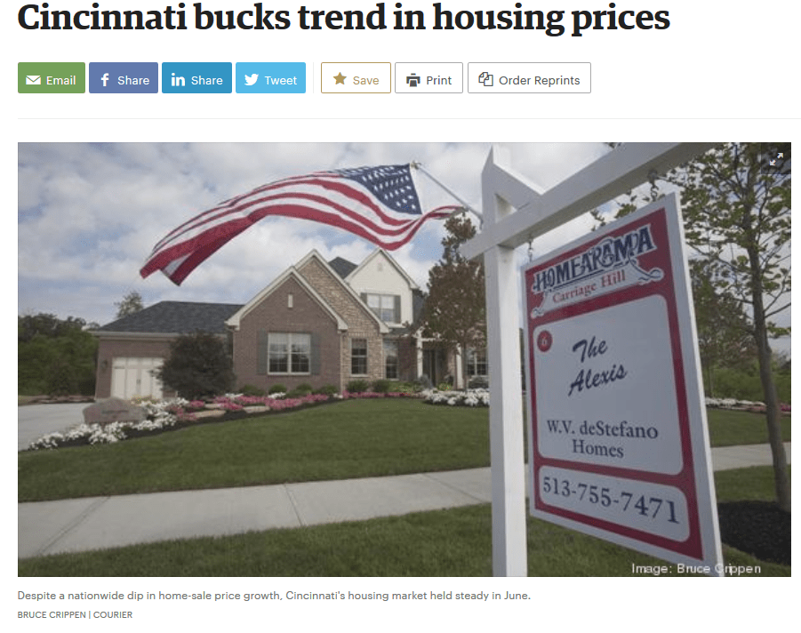 Cincinnati Bucks Trend Houses