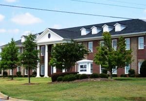 Brick building exterior
