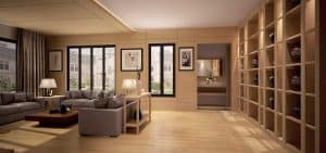 Open concept living area