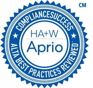 Aprio compliance success seal