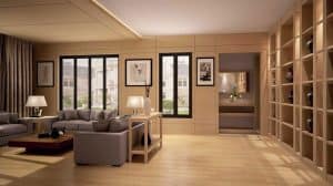 Open concept living area